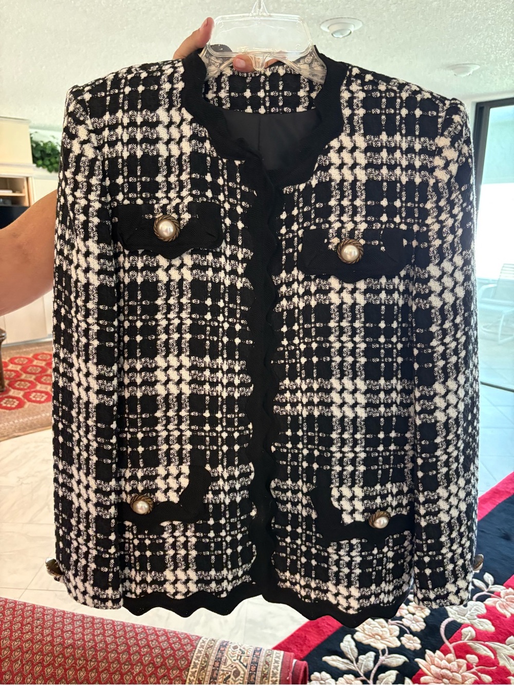 Tweed skirt suit set- size 6
